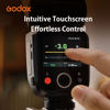 Picture of GODOX V100 C GODOX Flash for Canon - Touchscreen Control 100W TTL Camera Flash GODOX V1 for Canon Upgraded 70 Full Power Consecutive Flashes Camera Flash for Canon 5D Mark IV/Canon RP/Canon M50/etc