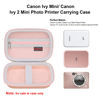 Picture of Elonbo Carrying Case for Canon Ivy Mini/Canon Ivy 2 Mini Photo Printer, Canon IVY CLIQ CLIQ+ CLIQ 2 CLIQ+2 Portable Bluetooth Instant Camera Printer, Mesh Bag fits Photo Paper Cable, Rose Gold