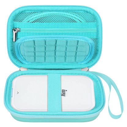 Picture of Elonbo Carrying Case for Canon Ivy Mini/Canon Ivy 2 Mini Photo Printer, Canon IVY CLIQ CLIQ+ CLIQ 2 CLIQ+2 Portable Bluetooth Instant Camera Printer, Mesh Bag fits Photo Paper Cable, Green+Green