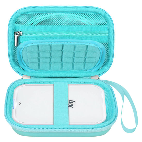 Picture of Elonbo Carrying Case for Canon Ivy Mini/Canon Ivy 2 Mini Photo Printer, Canon IVY CLIQ CLIQ+ CLIQ 2 CLIQ+2 Portable Bluetooth Instant Camera Printer, Mesh Bag fits Photo Paper Cable, Green+Green