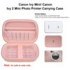 Picture of Elonbo Carrying Case for Canon Ivy Mini/Canon Ivy 2 Mini Photo Printer, Canon Ivy CLIQ CLIQ+ CLIQ 2 CLIQ+2 Portable Bluetooth Instant Camera Printer, Mesh Bag fits Photo Paper Cable, Rose Gold+ Gold