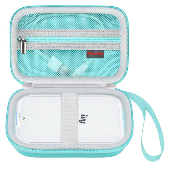 Picture of Elonbo Carrying Case for Canon Ivy Mini/Canon Ivy 2 Mini Photo Printer, Canon Ivy CLIQ CLIQ+ CLIQ 2 CLIQ+2 Portable Bluetooth Instant Camera Printer, Mesh Bag fits Photo Paper Cable, Green