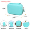 Picture of Elonbo Carrying Case for Canon Ivy Mini/Canon Ivy 2 Mini Photo Printer, Canon Ivy CLIQ CLIQ+ CLIQ 2 CLIQ+2 Portable Bluetooth Instant Camera Printer, Mesh Bag fits Photo Paper Cable, Green