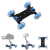 Picture of Camera Dolly Wheel, HuaerHui Scaled Video Table Dolly Rolling Slider Portable Mini Desktop Dolly Car for Low-Level Shooting Compatible w/DSLR Camera Camcorder Mirrorless Cameras Cellphones