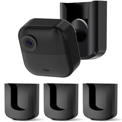 Picture of No Drill No Screw Blink Camera Mount for Blink Outdoor 4 /Blink Mini/Blink Mini 2, Strong Adhesive Camera Wall Mount for Blink Outdoor Indoor Camera, Easy to Install,3Pack(Blink Camera Not Included)