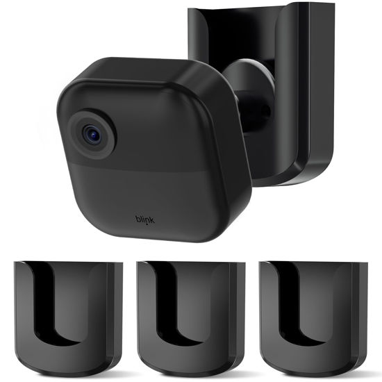 Picture of No Drill No Screw Blink Camera Mount for Blink Outdoor 4 /Blink Mini/Blink Mini 2, Strong Adhesive Camera Wall Mount for Blink Outdoor Indoor Camera, Easy to Install,3Pack(Blink Camera Not Included)