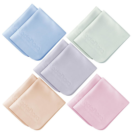 Picture of Nadadora Individually Wrapped Assorted Color Premium Microfiber Glasses Cleaning Cloths, 10 Pack, Thickened,Soft Dense for Eyeglasses,Sunglasses,Camera,Jewelry,Phone,Lense,LCD,Reusable Washable,6"X7"