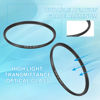 Picture of MECCANIXITY 55mm Star Lens Filter, 1 Set Starburst Lens Filter 4 Points 6 Points 8 Points Star Camera Lens Filter for Night Scenery Glassworks