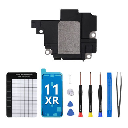 Picture of CYKJGS for iPhone 11 Loud Speaker Buzzer Ringer Connector Module Replacement OEM for iPhone Xr Loudspeaker Sound Audio Assembly Part Complete Repair Tool Kit A2111 A2223 A2221 A1984 A2105 A2106 A2108