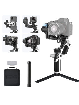 Picture of FeiyuTech SCORP Mini 2 Kit White[Official] All-in-One Camera Stabilizer 3-Axis Handheld Gimbal for Mirrorless&DSLR Camera fits Sony A7III Canon R6 Fujifilm GoPro,Smartphone,AI Track, Max 2.65lb
