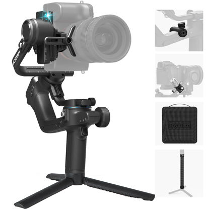 Picture of FeiyuTech SCORP 2 [Combo]: Camera Gimbal Stabilizer + Poratble Bag+ARRI Rosettes Gear+Carbon Fiber Bar,Built-in AI Tracker,1.3'' Touch Screen,for Sony/Canon/Nikon/Fujifilm Mirrorless&DSLR Camera