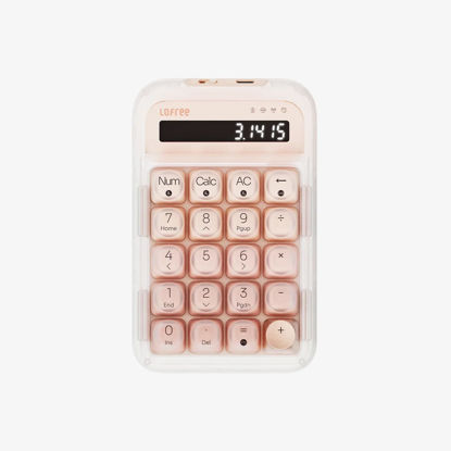 Picture of Lofree Foundation Tri-Mode Wireless Numpad White LED Backlight Compatible with MacOS, iOS, Windows, and Android