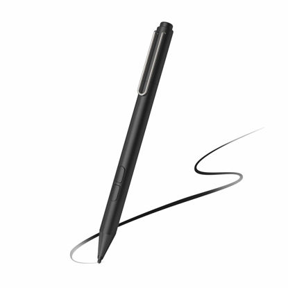 Picture of Uogic Pen for Microsoft Surface, Palm Rejection, 1024 Levels Pressure, Flex & Soft HB Nib, Compatible with Surface Pro/Studio/Book/Laptop/Go, Including 2 Spare Nibs & AAAA Battery
