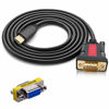 Picture of ELECABLE USB Type C to RS232 DB9 Serial(9-Pin) Converter Adapter Cable 5ft with a Male to Female Connector, Compatible with MAC OS, Windows, Android, Linux Type C Device (USB C)