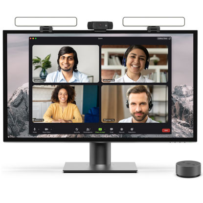 Picture of HumanCentric Premium Video Conference Lighting for Video Calls, HighBeam Pro Light for Zoom Meetings and Streaming, Upgrade Your Monitor Ring Light with LED Webcam Light, Dual Video Conference Light