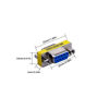 Picture of LuoQiuFa 2 Pack Rs232 Serial Cable 9 Pin DB9 Female to FemaleGender Changer Coupler Adapter Connector