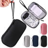 Picture of Travel Cable Organizer,Electronics Accessories Organizer Bag,Electronic Organizer Travel Universal Cable Organizer Electronics Accessories Bag for Charger, Phone, memory card,Travel Gadget Bag (Black)