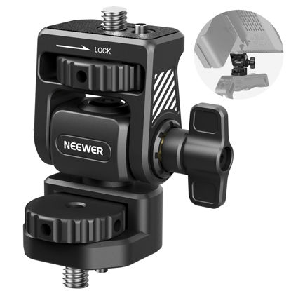 Picture of NEEWER Field Monitor Mount Monitor Holder with 1/4" Screw, 360° Swivel, 180° Tilt, Anti Twist Screw Compatible with Atomos Ninja 5" & 7" Camera Monitor Compatible with SmallRig Camera Cage, MA021