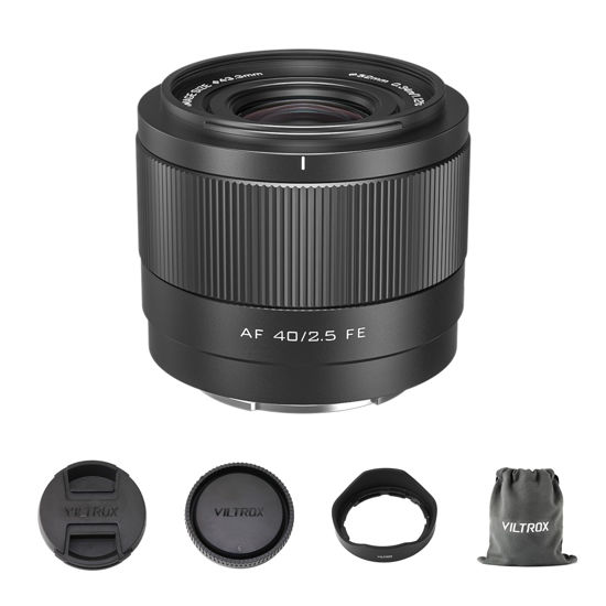 Picture of VILTROX 40mm F2.5 f/2.5 AF Lens for Sony E Mount, Wide-Angle Full-Frame Auto Focus Lens Compatible with Sony E-Mount Cameras Alpha a7cr a7cii a7c a6700 zv-e100 a6600 a6400 a7iv a7iii