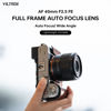 Picture of VILTROX 40mm F2.5 f/2.5 AF Lens for Sony E Mount, Wide-Angle Full-Frame Auto Focus Lens Compatible with Sony E-Mount Cameras Alpha a7cr a7cii a7c a6700 zv-e100 a6600 a6400 a7iv a7iii