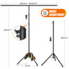 Picture of Forlogic Portable T-Shape Backdrop Stand Support Kit 8x7.2ft, Adjustable Photography Green Screen Backdrop Stand for Parties, Photography Videography Studio (8×7.2Ft)
