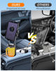Picture of 3 in 1 Tablet Holder for Car Bottle, 360°Rotatable & Aluminum Telescopic Arm Sturdy Rod Cup Holder Tablet Mount for iPad Pro 12.9/11/10.5/9.7/Air/Mini 6/5/4, iPhone 16/15/Pro, 4.7-12.9" Tab & Phone