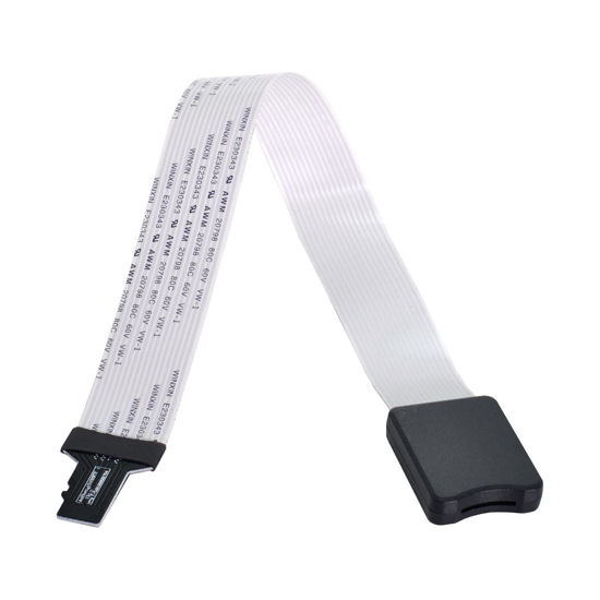 Picture of NFHK Micro-SD TF Memory Card Kit Male to TF Female Extension Soft Flat FPC Cable Extender 25cm