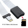 Picture of NFHK Micro-SD TF Memory Card Kit Male to TF Female Extension Soft Flat FPC Cable Extender 25cm