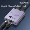 Picture of Gigabit Ethernet Splitter 1 to 2 High Speed, 1000Mbps Internet Splitter 1 in 2 Out, LAN Splitter with USB Power Cable, RJ45 Splitter for Cat5/5e/6/7/8 Cable(2 Devices Simultaneously Networking)