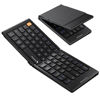 Picture of ProtoArc Foldable Compact Keyboard, XK04 Portable Bluetooth Keyboard with PU Leather Cover, Pocket-Sized Wireless Travel Keyboard for iPad, iPhone, Smartphone, Tablet and Laptop - Black