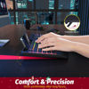 Picture of Wireless Keyboard and Mouse Combo- VEILZOR 2.4G Rechargeable Keyboard with Phone Holder, Ergonomic Wrist Rest, 9 RGB Backlit Effects, Silent Keyboard Mouse Set for Windows, Laptop, PC