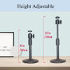 Picture of HANTAQ Desktop Mini Video Projector Stand Mount, Angle Adjustable Mini Projector Stand with 1/4in Mounting Screw, with 360°Rotatable adapter for Projector CCTV DVR