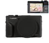 Picture of Pocoukate Case for Canon G7X Mark III Camera, Soft Silicone Protective Cover Skin with Removable Lens Cover for Powershot G7X Mark iii, Silicone Case with G7X3 Screen Protector Accessories - Black
