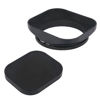 Picture of Haoge LH-B58T 58mm Square Metal Screw-in Lens Hood with Cap for 58mm Canon Nikon Sony Leica Carl Zeiss Voigtlander Nikkor Fujifilm Olympus Lens and Other Lens with 58mm Filter Thread