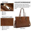 Picture of Laptop Bag for Women Waterproof Lightweight Leather 15.6 Inch Computer Tote Bag Business Office Briefcase Large Capacity Handbag Shoulder Bag Professional Office Work Bag
