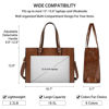 Picture of Laptop Bag for Women Waterproof Lightweight Leather 15.6 Inch Computer Tote Bag Business Office Briefcase Large Capacity Handbag Shoulder Bag Professional Office Work Bag