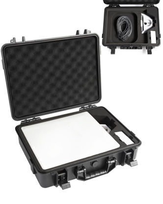 Picture of Starlink Mini Case, Waterproof Hard Case for Starlink Mini Dish Kit, Portable Carrying Case with Precision Cut Foam for Accessories, Ideal for Travel and Camping