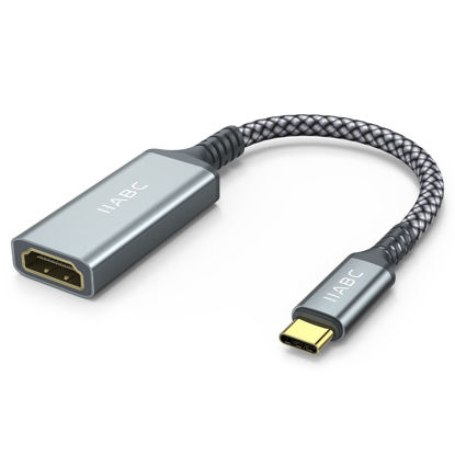 Picture of IIABC USB C to HDMI Adapter, USB Type-C to HDMI Adapter Compatible with iPhone 15 Pro/Max, MacBook Pro/Air 2023, IPad Pro, iMac, Galaxy S23, Dell XPS, Pixelbook, Microsoft and More