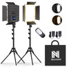 Picture of 2-Pack Photography Lighting Kit, NiceVeedi 36W Bi-Color Studio Lights 2700-6500K CRI 95+, Dimmable LED Video Light Kit with Remote Control & 72” Tripod Stand, Lighting for Video Recording/Photography