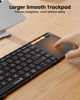 Picture of ProtoArc Foldable Keyboard with Touchpad, XK01 TP Folding Portable Keyboard, Full Size Keys, Large Trackpad Bluetooth Travel Keyboard for iPad, iPhone, Laptop PC Tablets -Black