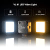 Picture of VIJIM LED Video Light, VL81 On Camera Light with 3 Cold Shoe Rechargeable 3000mAh Battery Bicolor Dimmable 3200K-5600K CRI95+ Portable Photography Photo Lighting Panel for YouTube DSLR Camcorder Vlog