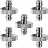 Picture of Anwenk Standard 1/4"-20 Male to 1/4"-20 Male Threaded Tripod Screw Adapter Standard Tripod Mounting Thread Camera Screw Adapter Converter, Precision Made (5 Pack)