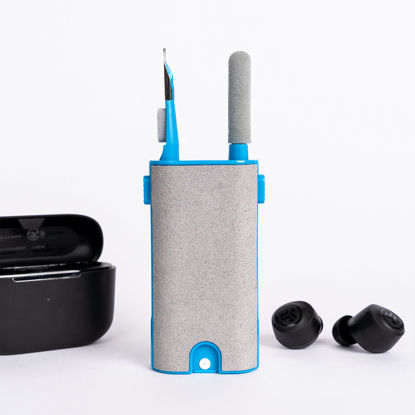 Picture of JLab Multipurpose Cleaning Kit for Your Headphones, Earbuds, Keyboard, Mouse/Mice, Microphones, Laptop, Tablet, Cellphone (iPhone or Android), Smart Watch and Electronics, 100% Recyclable Packaging
