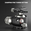 Picture of EVUMO DX55 Ball Head, 55mm Low Profile Heavy Duty CNC Panoramic Tripod Ball Head Mount with Mlok Arca Swiss Quick Release Plate for Camera Tripod Monopod DSLR Camcorder Telescope, Max Load 88lb/40kg