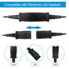 Picture of VT QD to USB Adapter Cable Compatible with Any Plantronic-Poly QD Headset with a Quick Disconnect with Volume Control and Mute Microphone/Speaker (PLT-QD-USB(02))