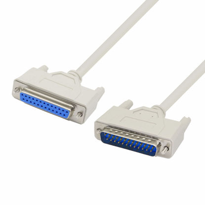 Picture of 4.5 Feet DB25 Male to Female Parallel Printer Cable YOUCHENG for The Connection Between a Computer with DB25 Female Interface and The Printer