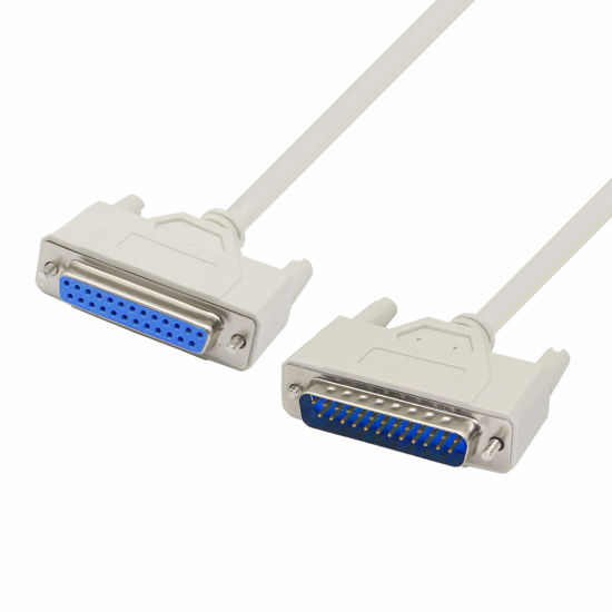 Picture of 4.5 Feet DB25 Male to Female Parallel Printer Cable YOUCHENG for The Connection Between a Computer with DB25 Female Interface and The Printer