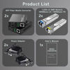 Picture of Pair of 1.25G BiDi Gigabit Single-Mode Fiber Ethernet Media Converters with 2Pack BiDi SFP LC Modules, 10/100/1000Base-TX to 1000Base-LX, 1310nm/1550nm, Up to 30KM, SMF, 2 Pack