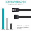 Picture of BENFEI SATA Cable III, 6 Pack SATA Cable III 6Gbps 90 Degree Right Angle with Locking Latch 18 Inch for SATA HDD, SSD, CD Driver, CD Writer - Black