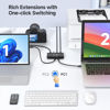 Picture of Cable Matters 10Gbps 4-Port USB and USB C Switch for 2 Computers with USB-C, Includes Remote Control, Data Only, No Video Support, No Host Charging, Share 2X USB-A and 2X USB-C Peripherals